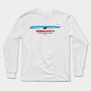 Boeing B787-9 - KLM Royal Dutch Airlines Long Sleeve T-Shirt